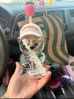 Starbucks Glass Bearista Cold Cup- Ready to Ship!